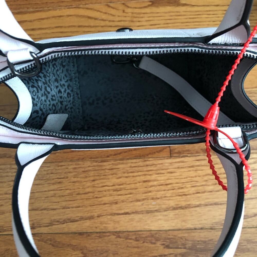 Longchamp RARE Le Pliage Heritage Top Handle Small Leather Pink Handbag NWOT - Picture 9 of 11